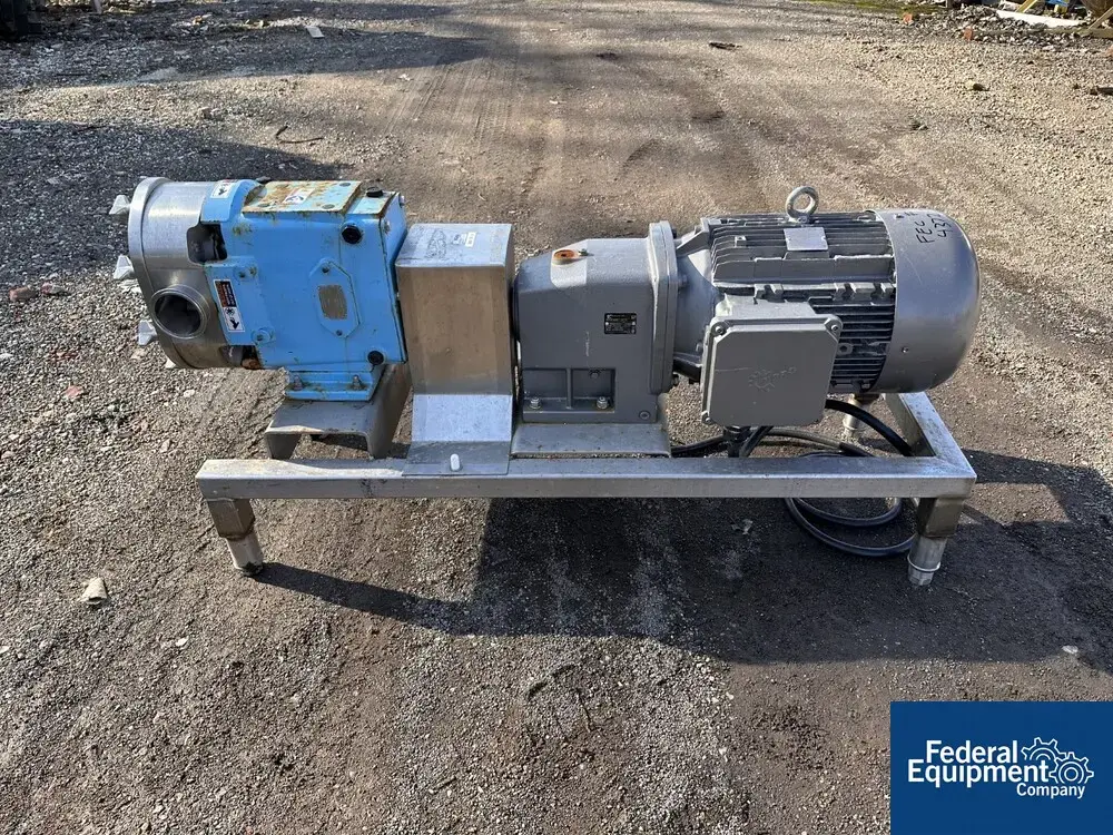 USED Waukesha Wauskesha Rotary Lobe Pump, Model U130
