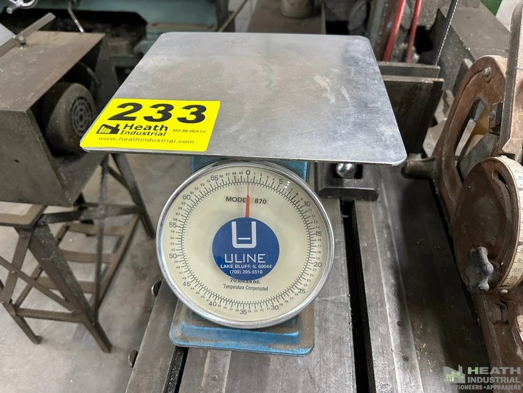 Used _UNKNOWN_ ULINE MOD-870 SCALE 70 POUND CAPACITY Platform Scales Illinois US | Heath Industrial Auction Services #1420038