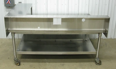 142-0738 60" Stainless Steel Fryer Equipment Stand with Shelf