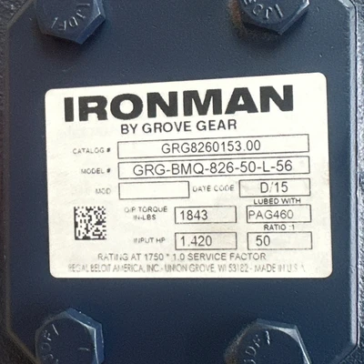 NEW Grove Gear GRG8260153.00