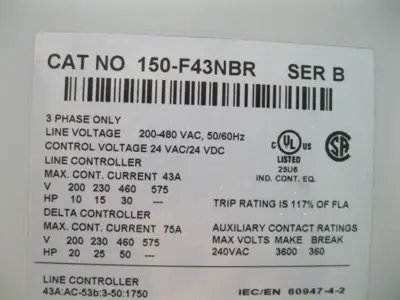 USED Allen-Bradley 150-F43NBR