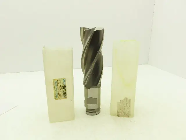 Putnam Tool PLA-563-4 4 Flute Coarse Rough Single End Mill 2.5" Dia x 6" Flute