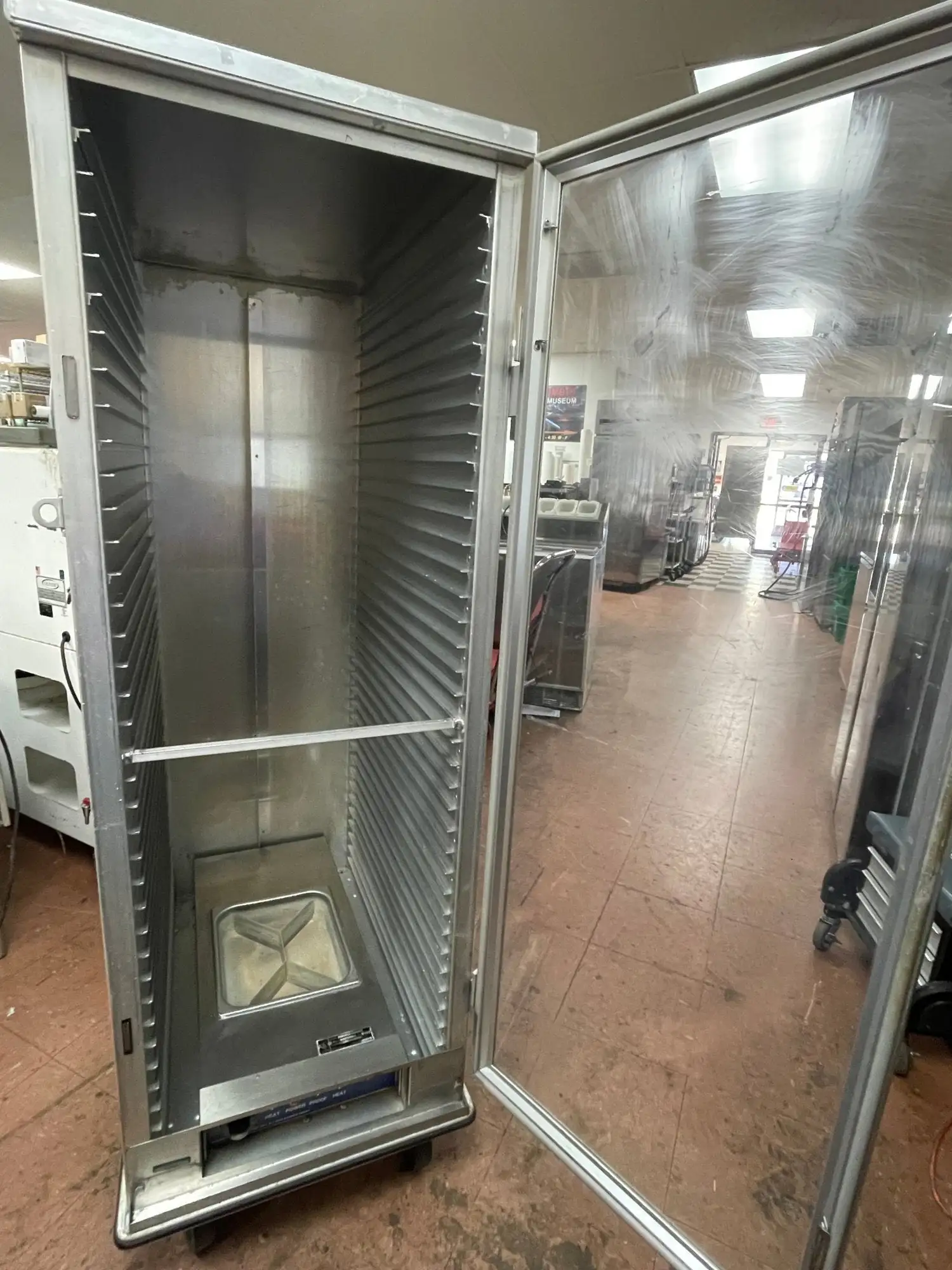Used Seco Select Used Seco 34 Tray Mobile Full Size Heated Humidified Dough Proofer Cabinet - 120V Proofers (Bakery) Illinois US | Falcon Restaurant Supply #1375840