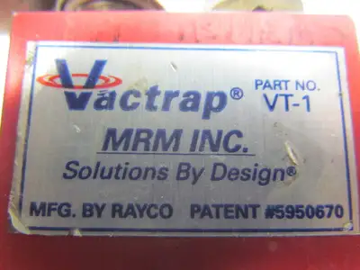 Piab Vactrap VT-1 Vacuum Gripper Suction Cup Assy 3"Cup Pneumatic Check Valve