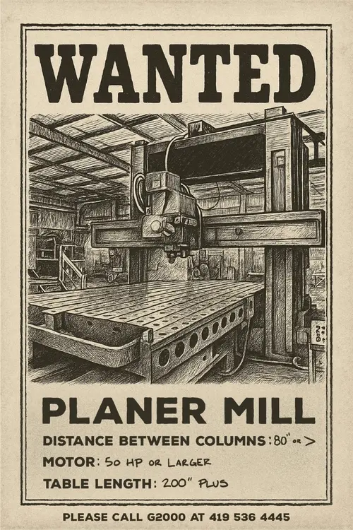 Used N/A N/A Planer Type Mills Ohio US | G-2000, Inc. #1079425