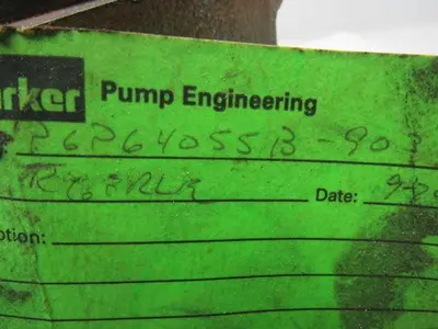 PARKER COMMERCIAL PGP 640 55B 903 Heavy Cast Iron Hydraulic Pump See Specs