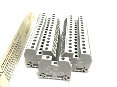 USED ALLEN BRADLEY SER. C SPACE-SAVER IEC TERMINAL BLOCK GRAY