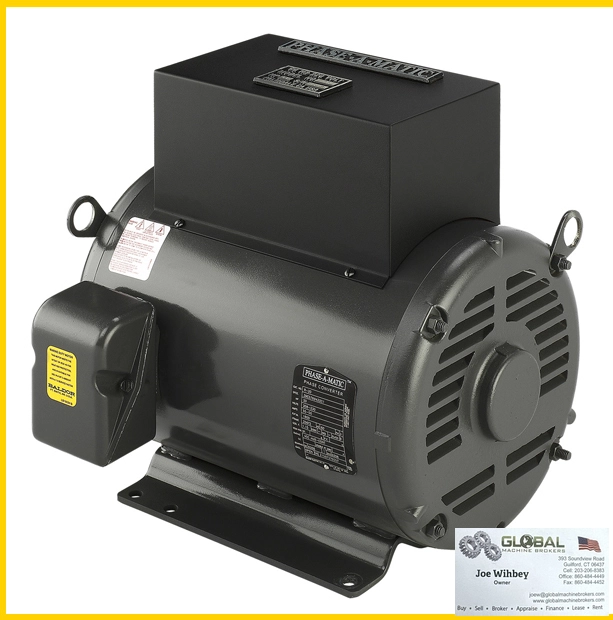 Phase-A-Matic R-20 220V 20HP Rotary Converter- NEW