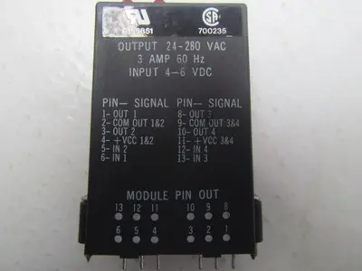 Analog Devices OA240QA Solid-State Relay Quad Module 4-Channel Output 24VAC