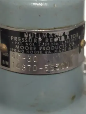 Used NULLMATIC 40-30 Air Pressure Regulators Ohio US | Surplus Asset Holdings #1487283