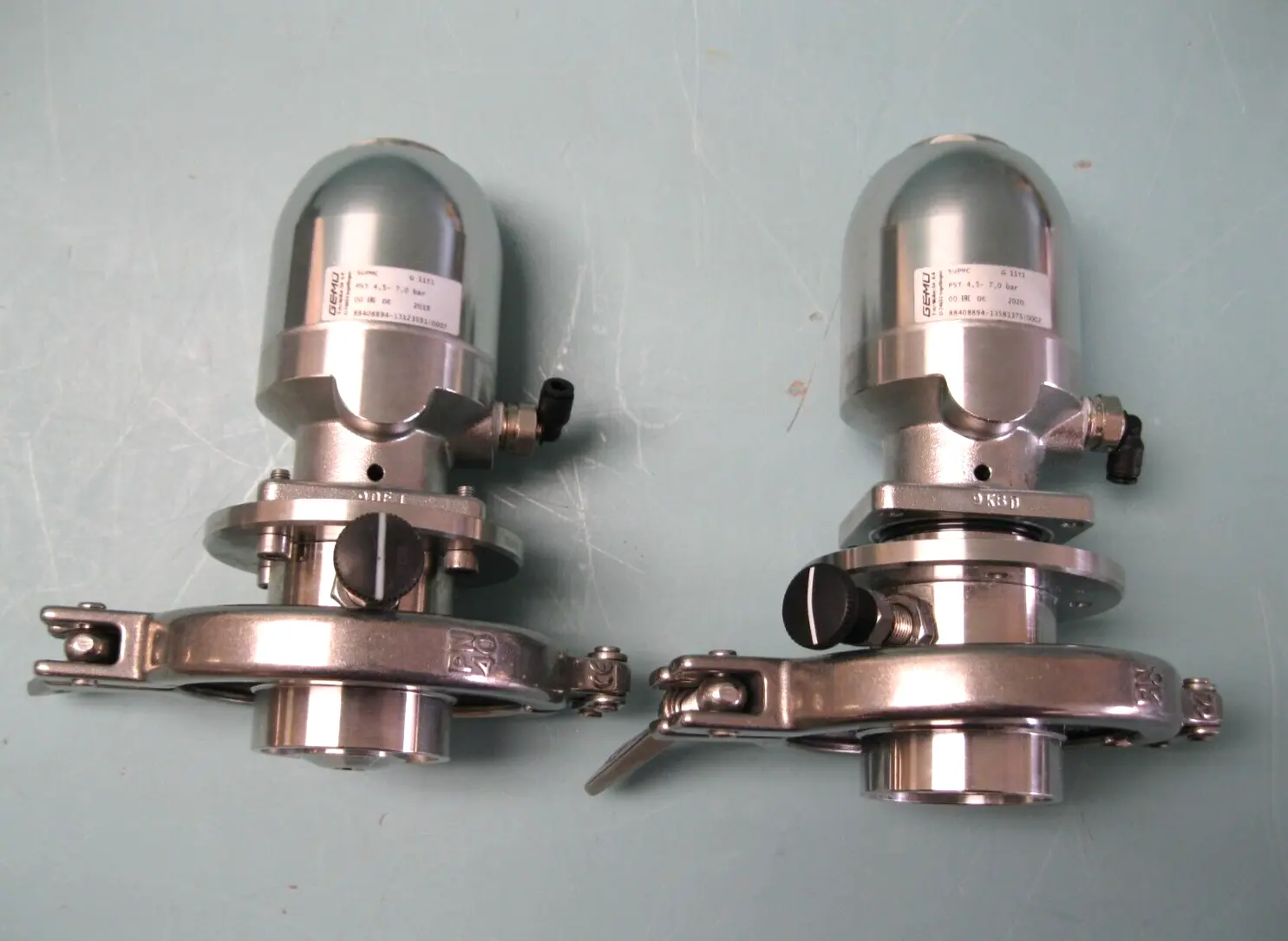 (2) Gemu Sumondo SUPMC Sanitary Actuator for SU Diaphragm Valve 3" Tri-Clamp D12