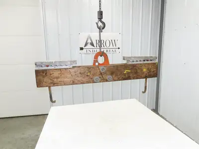 Sackett 4000Lb Forklift Battery Lifter Beam 24-42" Adj Width Hooks