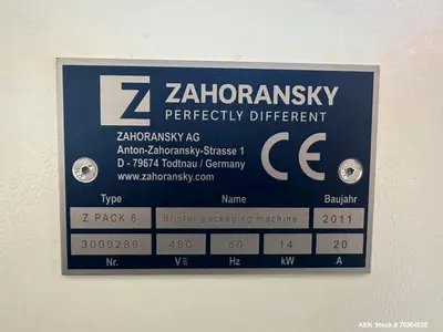 Used Zahoransky Z-Pack 6 Automatic Blister Former, Packer & Sealer – 20+ CPM