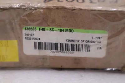 NEW DODGE 126528 F4B-SC-104 MOD FLANGE MOUNT BALL BEARING HOUSING STOCK H503A