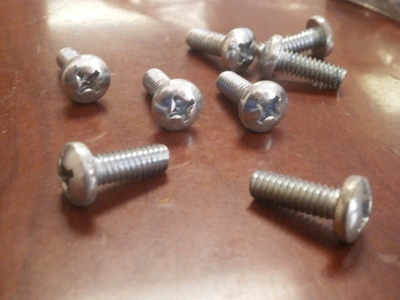 Pan Head Phillip Bolt (54 pieces) 1/4"-20 X 3/4" Zinc - Coarse Thread