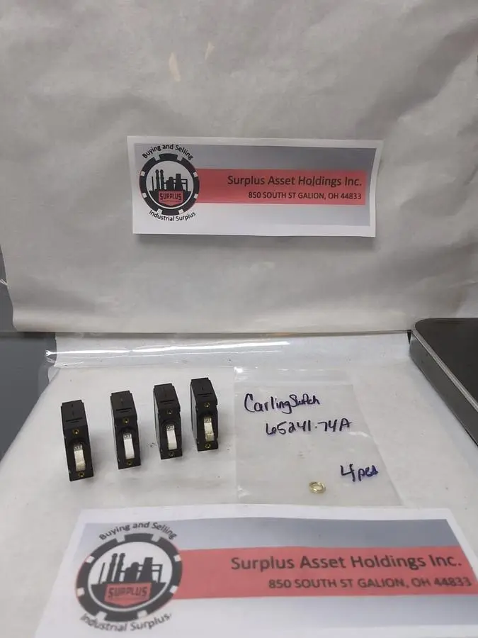 Used CARLING TECHNOLOGIES 65241-74A Miscellaneous Equipment (Electrical & Power) | Surplus Asset Holdings #1196543