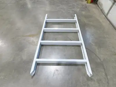 Hytrol HPS 37"W Conveyor Leg 72" Top Section Extension No Brackets WHITE