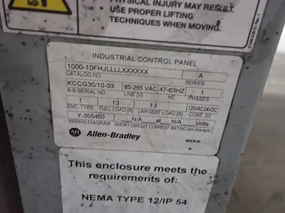 Used ALLEN BRADLEY 100010FHJLLLLXXXXXX Electrical Panels Ohio US | HGR 24 #838737
