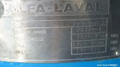 USED ALFA LAVAL BRPX 213-35H-22