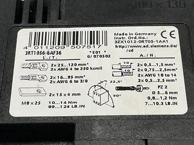 USED SIEMENS 3RT1056-6AF36