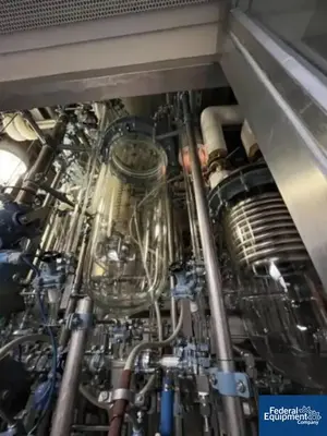 USED BUCHI 107/107 Liter Buchi Kilo Lab Reactor Train System, Glass Lined
