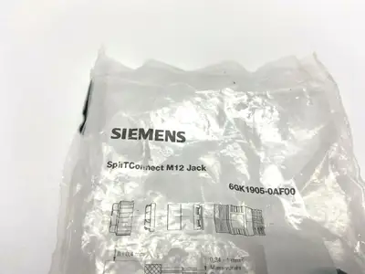 New | in-Stock SIEMENS SPLITCONNECT M12 JACK CONNECTOR Connector Accessories | Maverick Industrial Sales #1115819