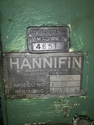 15 TON HANNIFIN #F-50 HYDRAULIC C-FRAME PRESS: STOCK #10464