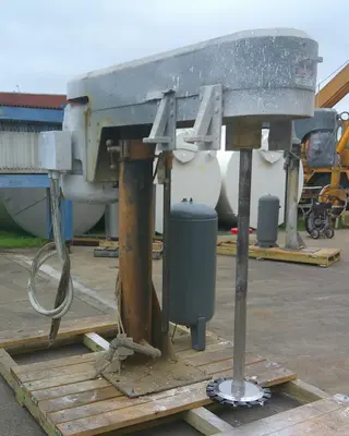 SPC8578  Mixer and Blender 40/20 hp Cowles disperser, air over oil lift, two speed drive