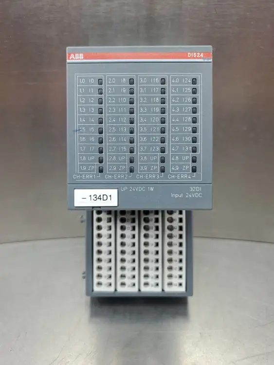 Used ABB DI524 B4 / TU516 PLC Input & Output | Palmetto Automation #1150055