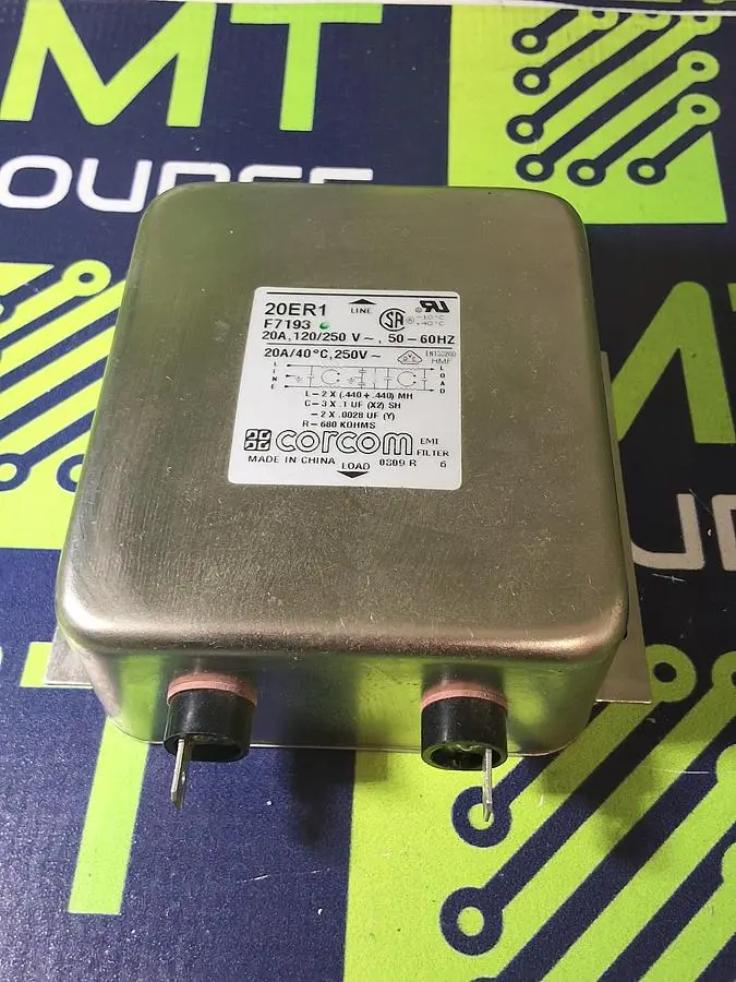 CORCOM 20ER1 POWER LINE FILTER 20A 120/250V 50/60Hz