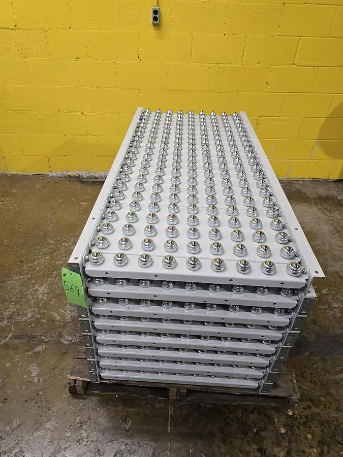 Used HYTROL ROLLER BALL TRANSFER  CONVEYOR Roller Conveyors Wisconsin US | Packer City Sales #1298037