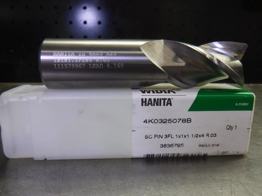 Widia Hanita 1" Solid Carbide Endmill 3 Flute 4K0325078B (LOC1481)