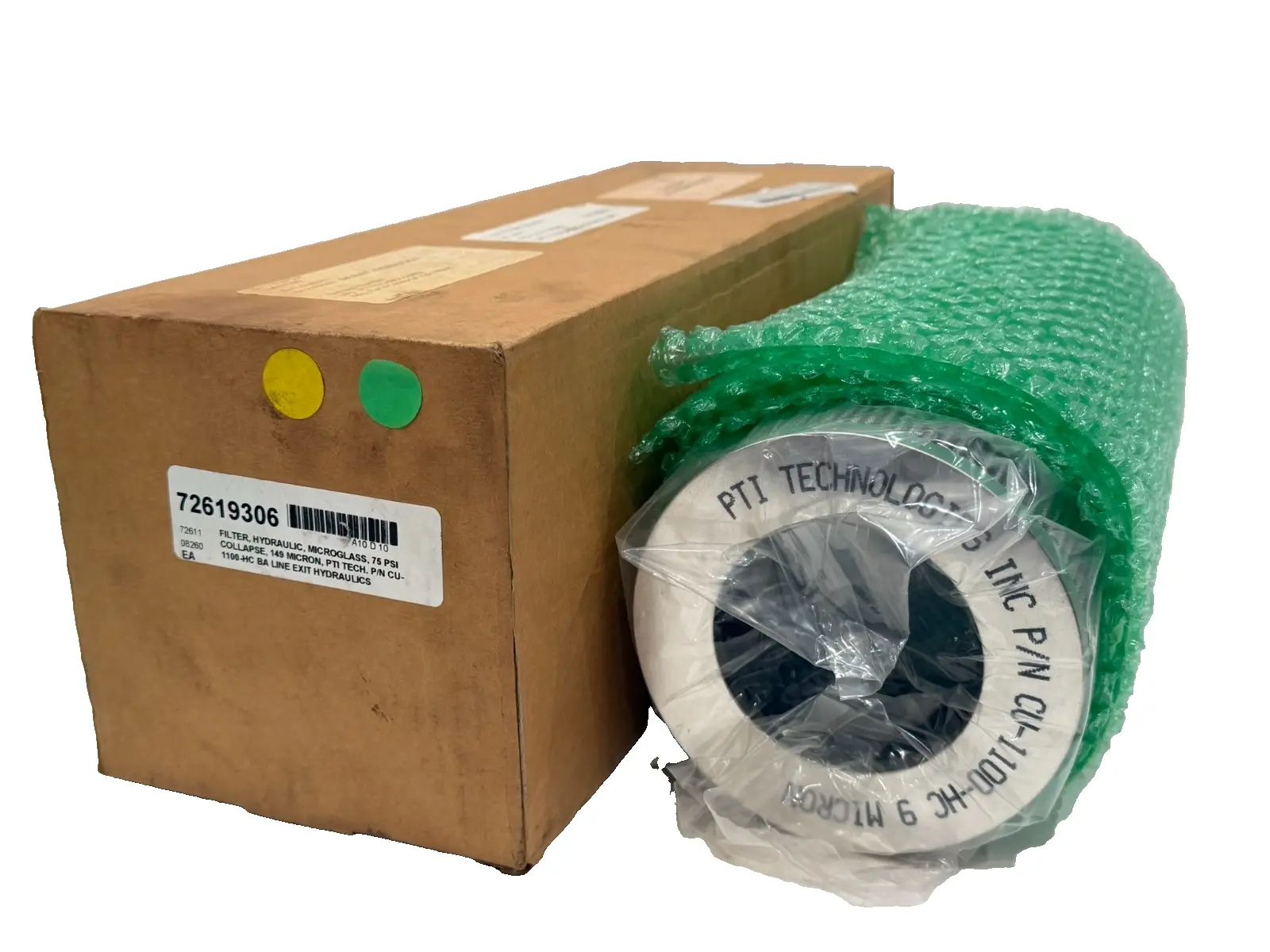 NEW PTI TECHNOLOGIES CU-1100-HC FILTER ELEMENT 75PSI 149 MICRON CU1100HC