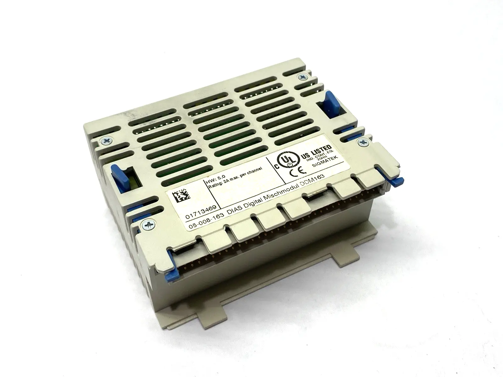 USED SIGMATEK DIAS DIGITAL CONVERSION MODULE DDM 163 CRACKED PLASTIC