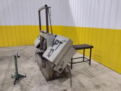 22" X 32" W.F. WELLS HORIZONTAL BANDSAW. STOCK #0133025