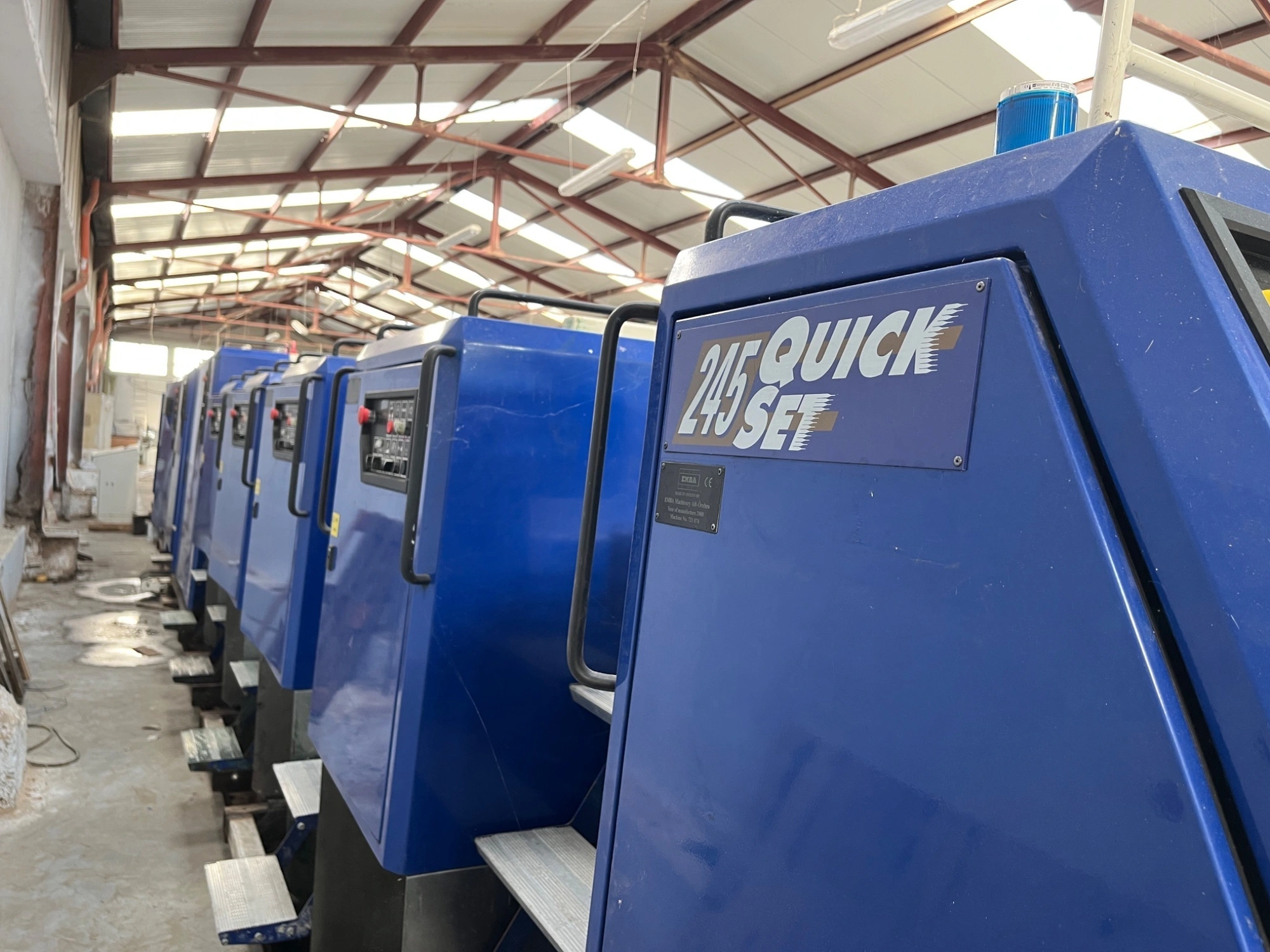 Used 2008 EMBA 245QS Glue Machines | Corrugated Machinery Brokers #1407803