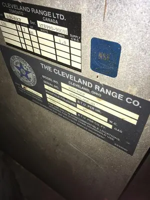 USED CLEVELAND RANGE KGM80CP