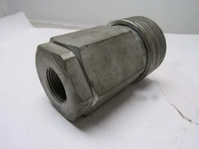 Parker H12-62 Steel 1-1/2" Body Poppet Valve Shut off 1"NPTF Quick Coupling