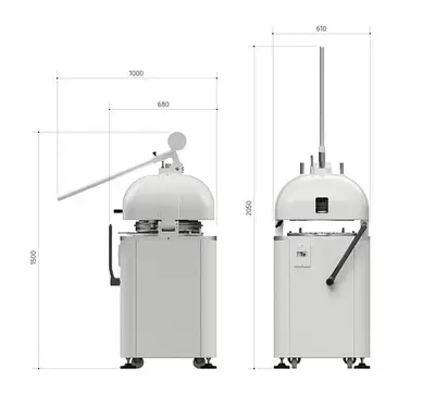 Trento Manual Bun / Dough Rounding Divider, 15 Division – 220V, 3Ph