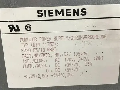 USED SIEMENS E220G5/15WRGD