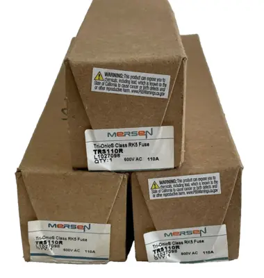 NEW LOT OF 3 MERSEN TRS110R 600VAC 110A
