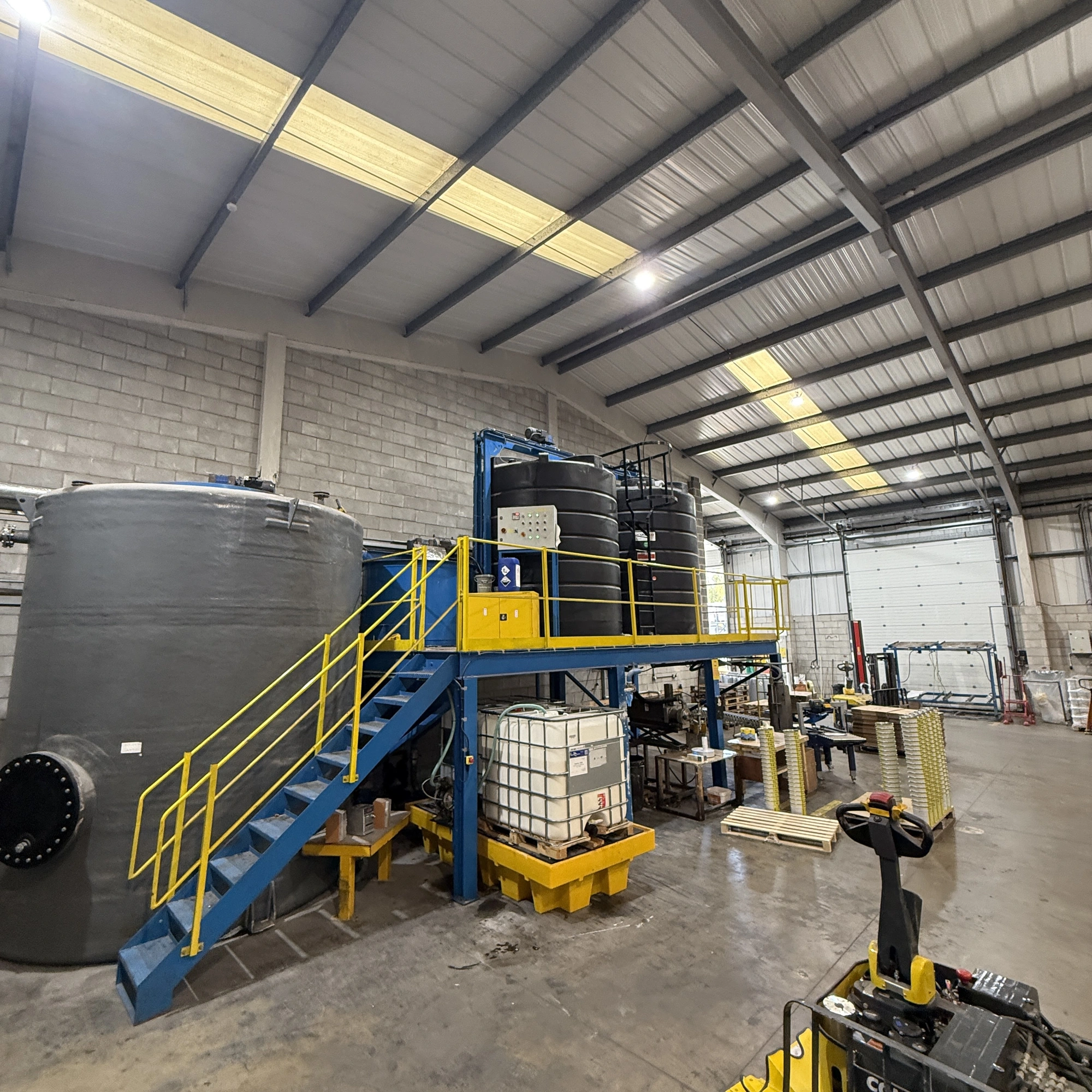 12,000L PVA & SBR holding tank with Stirrer
