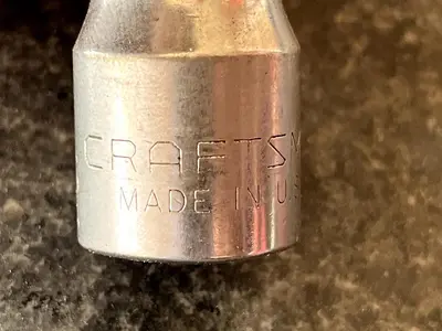 Craftsman 7/16" 12 Point 1/2" Drive Socket V 47501 Made In USA