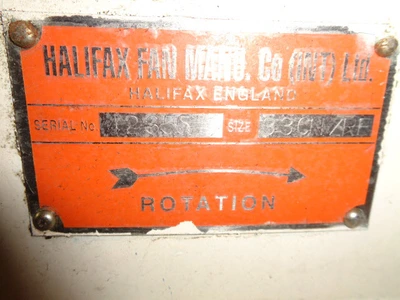 40 Mm Dia. M/S Halifax Blower Fan Type 33 CNZRE 30 kw