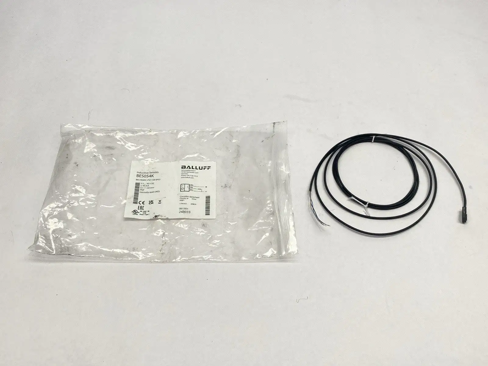 BES054K, BES R04KC-PSF15B-EP02 | Balluff BES054K Inductive Proximity Sensor BES R04KC-PSF15B-EP02 - New Other