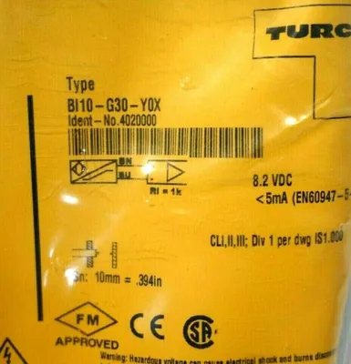 NEW TURCK BI10-G30-Y0X PROXIMITY SENSOR 4020000 BI10G30Y0X