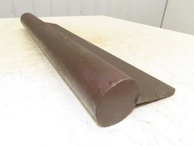 Press Brake Punch Die 24" Long 2-1/2" Round Stock Rod 1/2" Tang 6" H