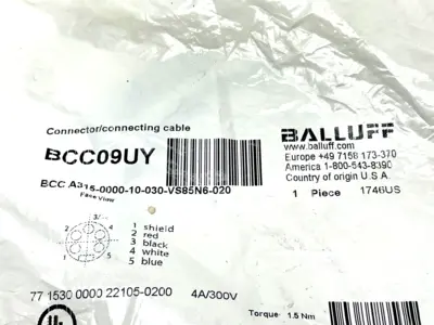 New | in-Stock Balluff BCC09UY Misc Electrical & Power Parts Michigan US | Maverick Industrial Sales #1424644