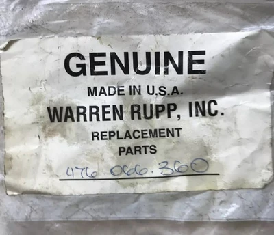 NEW Warren Rupp 476.066.360