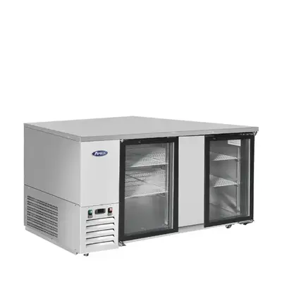 New | in-Stock Atosa New Atosa SBB69GGRAUS1 69" Back Bar Cooler w/ Glass Door Shallow Depth Stainless Steel Bottle Coolers Illinois US | Falcon Restaurant Supply #1375362